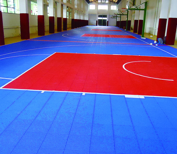 懸浮式運動地板-室內(nèi)籃球場地