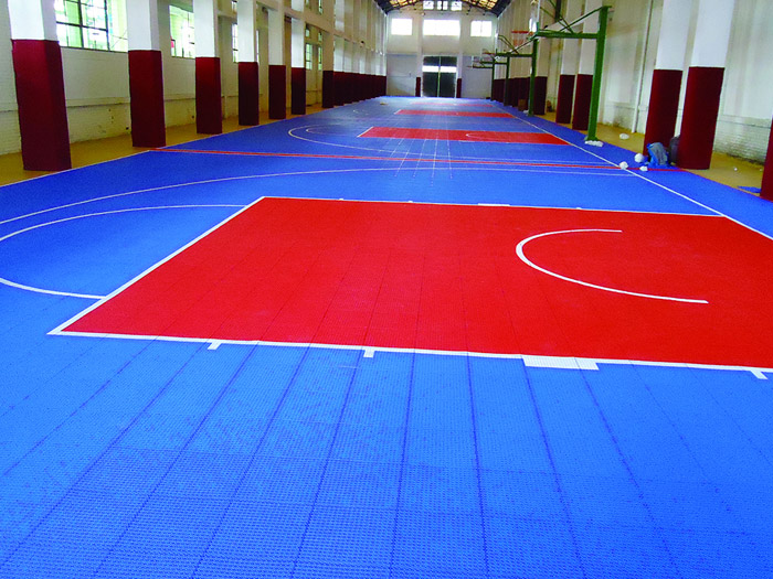 懸浮式運動地板-室內(nèi)籃球場地