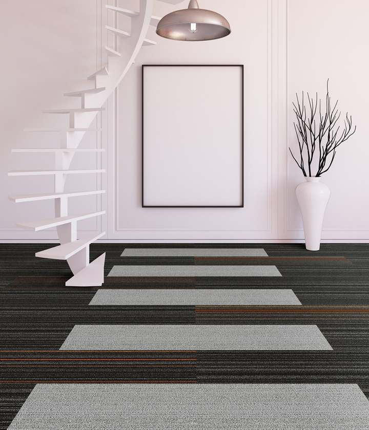 D1000系列方塊地毯，尼龍B1級阻燃